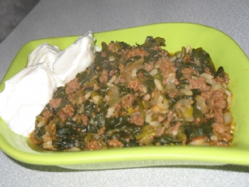 Kıymalı Ispanak